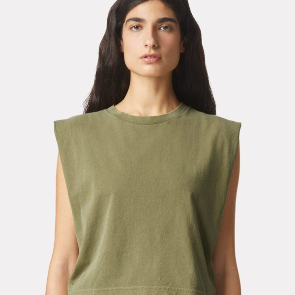 Women's Garment-Dyed Heavyweight Muscle Tee Thumbnail