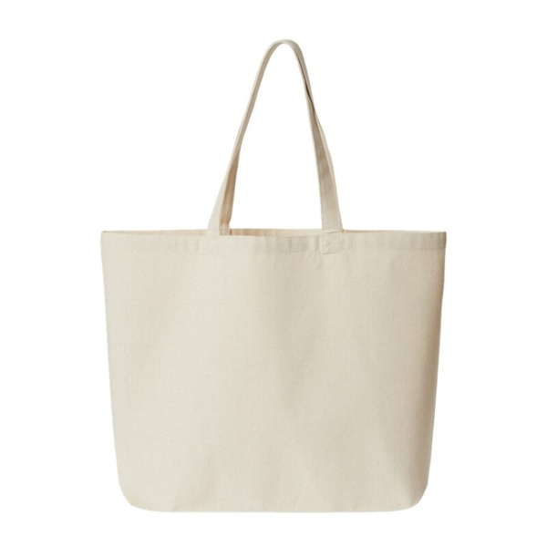 Jumbo Recycled Midweight Gusseted Canvas Tote Thumbnail