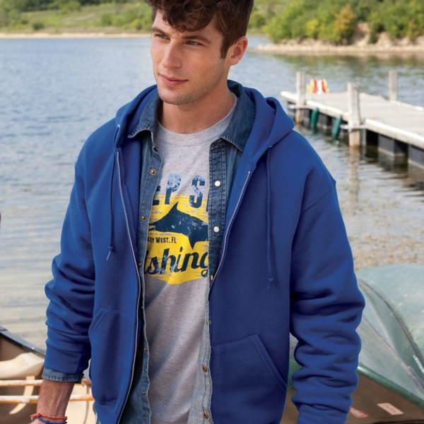 Unisex Super Sweats NuBlend® Full-Zip Hooded Sweatshirt Thumbnail