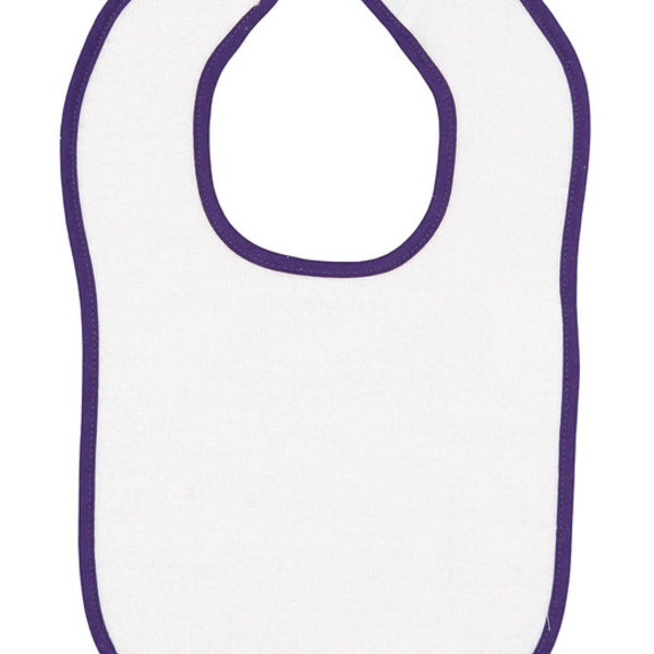 Infant Contrast Trim Terry Bib Thumbnail