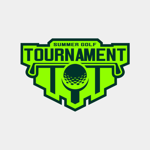 Tournament Summer golf logo template Thumbnail