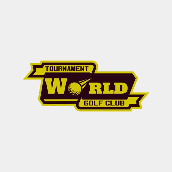 World Tournament Golf club logo template Thumbnail