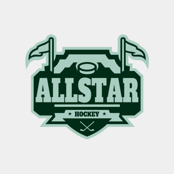 All Star Hockey Tournament logo template 02 Thumbnail