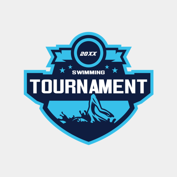 Swimming Tournament logo template Thumbnail