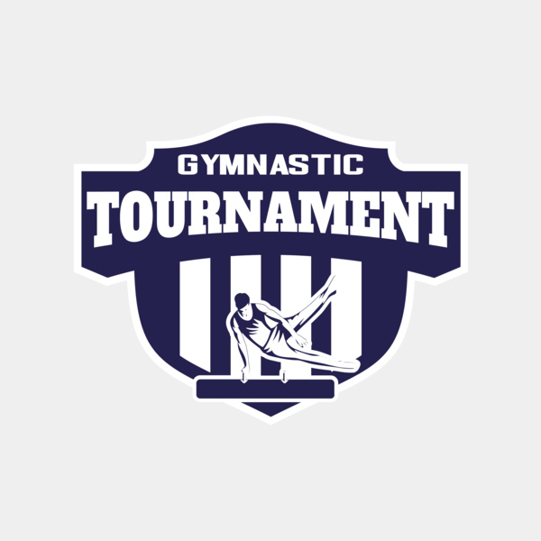 Gymnastic Tournament logo template Thumbnail