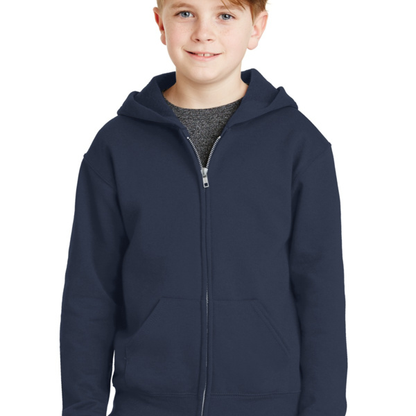 Youth NuBlend ® Full Zip Hooded Sweatshirt Thumbnail