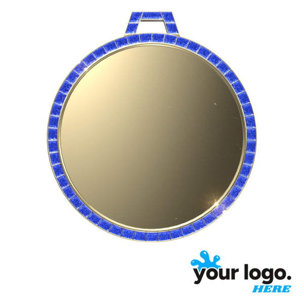 Gold Blue GEM Insert (2-1/4") Thumbnail