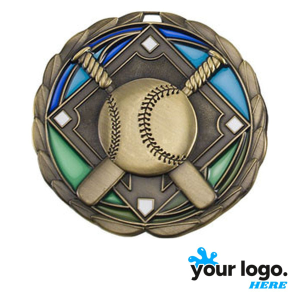 Baseball Color Epoxy Medal Thumbnail