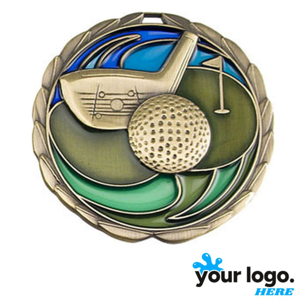 Golf Color Epoxy Medal Thumbnail