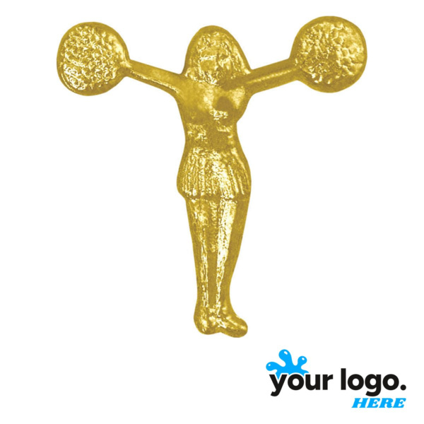 Pom Pom Girl Chenille Lapel Pin Thumbnail