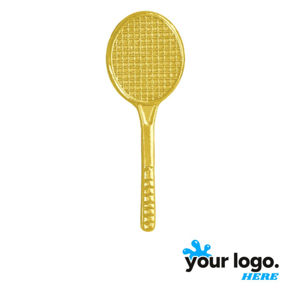 Tennis Racket Chenille Lapel Pin Thumbnail