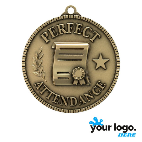 Perfect Attendance Classic Legacy (2") Medal Thumbnail