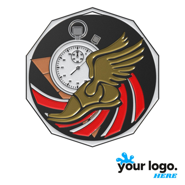 Track Decagon Colored Medal Thumbnail