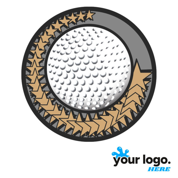 Golf Diamond Foil Label Thumbnail
