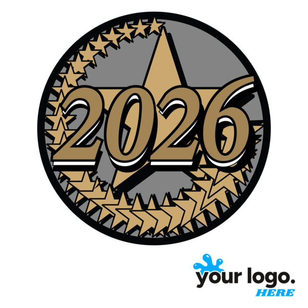 2026 Diamond Foil Label (2") Thumbnail