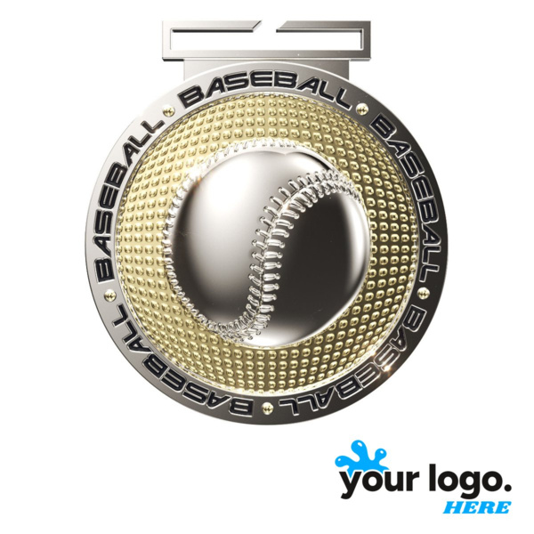 Dual Plated Baseball Medal Thumbnail