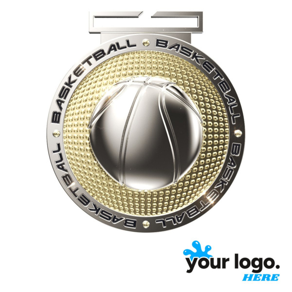 Dual Plated Basketball Medal Thumbnail
