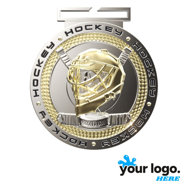 Dual Plated Hockey Medal Thumbnail
