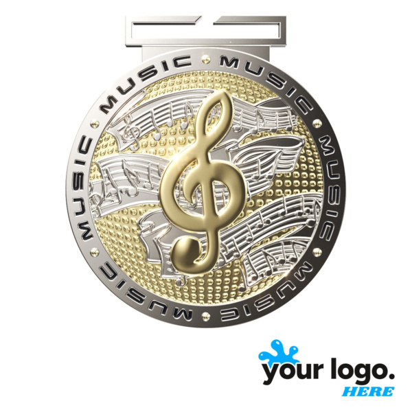 Dual Plated Music Medal Thumbnail