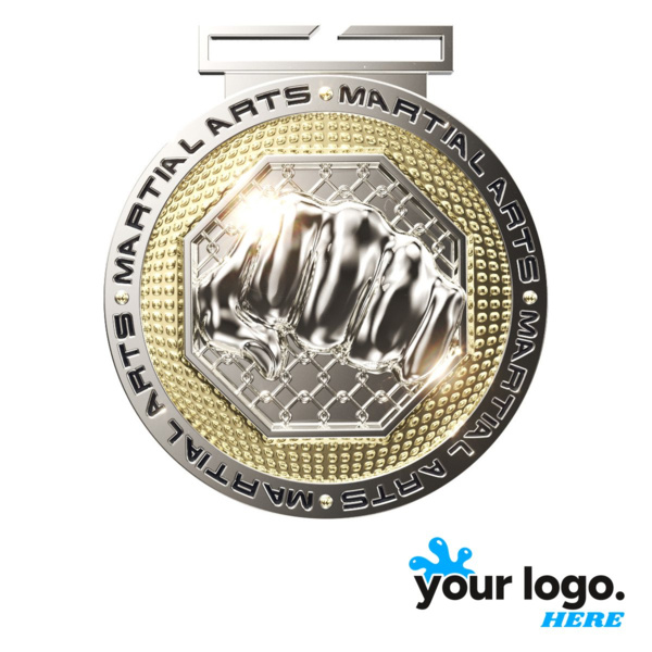 Dual Plated Martial Arts Medal Thumbnail