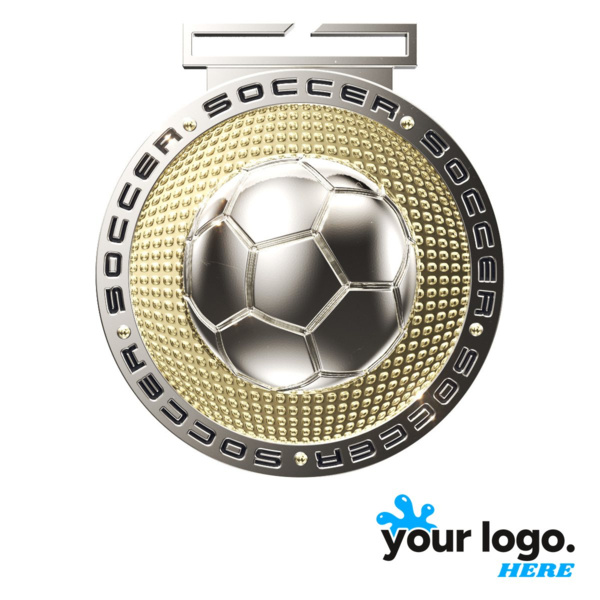 Dual Plated Soccer Medal Thumbnail
