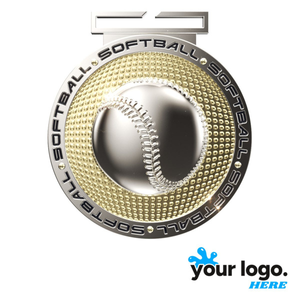 Dual Plated Softball Medal Thumbnail