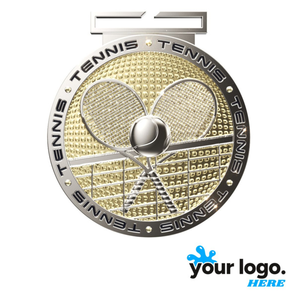 Dual Plated Tennis Medal Thumbnail