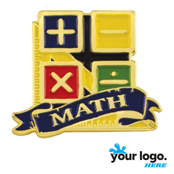 Educational Math Lapel Pin Thumbnail