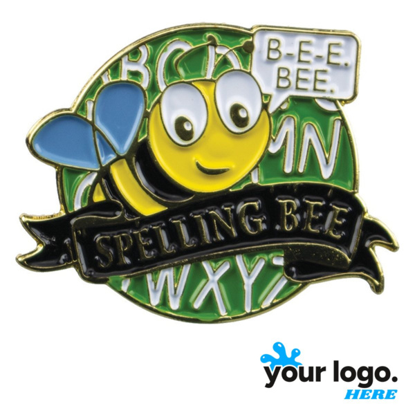 Educational Spelling Bee Lapel Pin Thumbnail