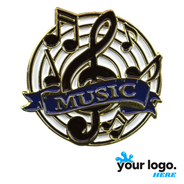 Educational Music Lapel Pin Thumbnail