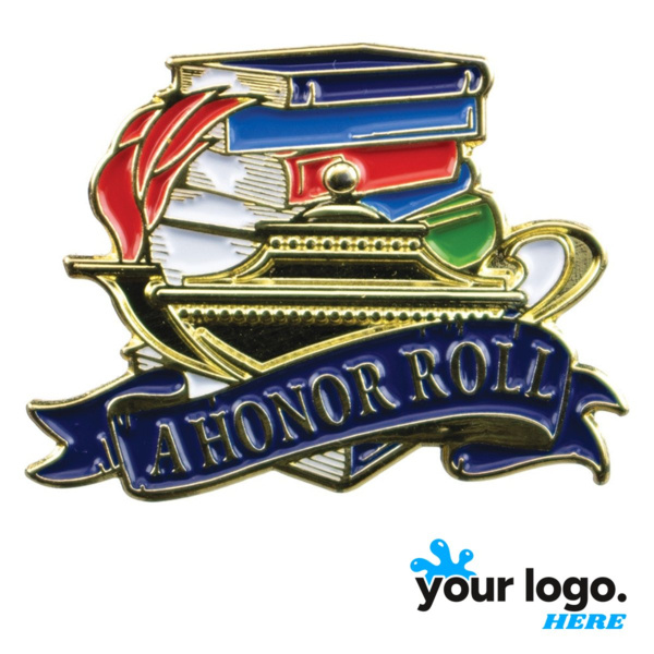 Educational A Honor Roll Lapel Pin Thumbnail