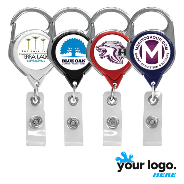 Express Carabiner Badge Reel w/ Belt Clip Thumbnail