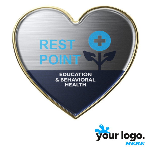 Express Heart Shaped Lapel Pins Thumbnail