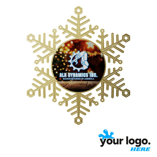 Express Gold Snowflake Holiday Ornament Thumbnail