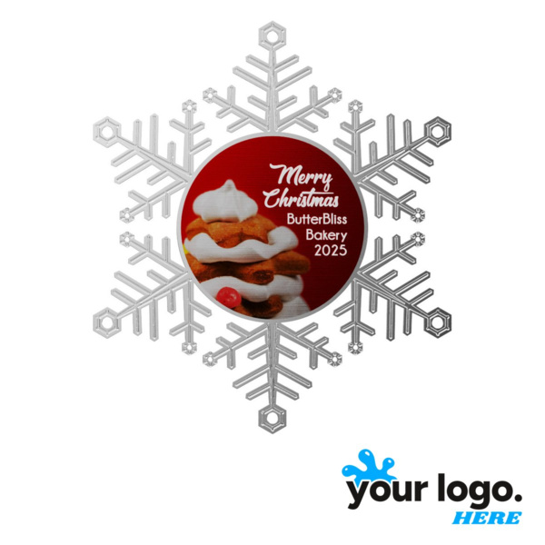 Express Silver Snowflake Holiday Ornament Thumbnail