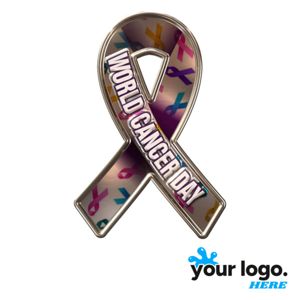 Express Ribbon Awareness Shaped Lapel Pin Thumbnail