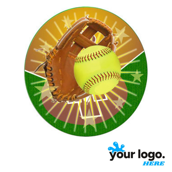Softball Full-Color Label Thumbnail