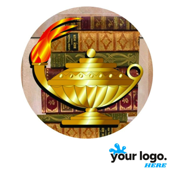 Book & Lamp Full-Color Label Thumbnail