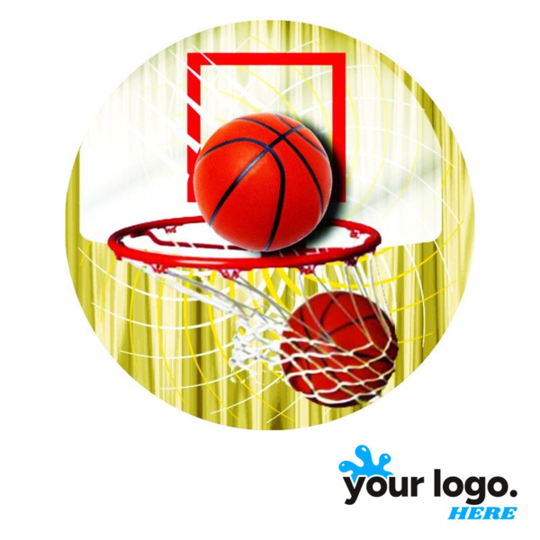Basketball Full-Color Label Thumbnail