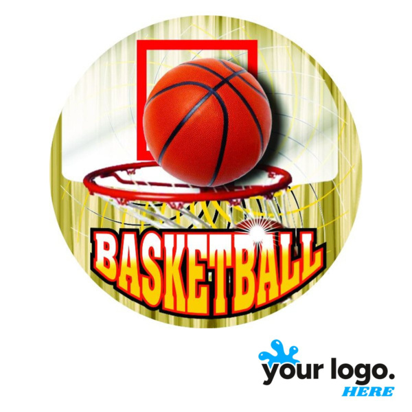 Basketball Full-Color Label Thumbnail