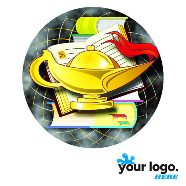 Book & Lamp Full-Color Label Thumbnail