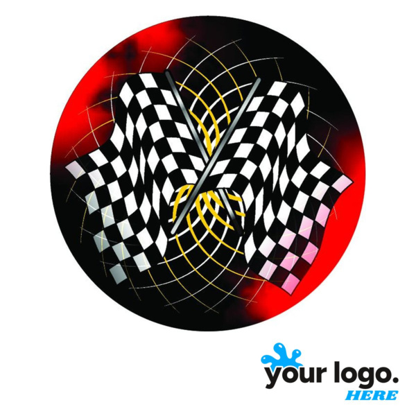 Checkered Flags Full-Color Label Thumbnail