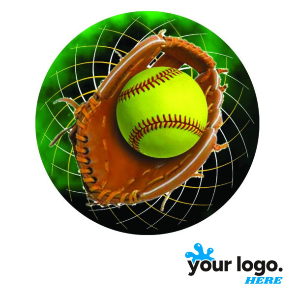 Softball Full-Color Label Thumbnail