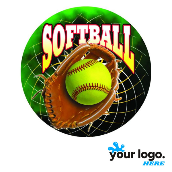 Softball Full-Color Label Thumbnail
