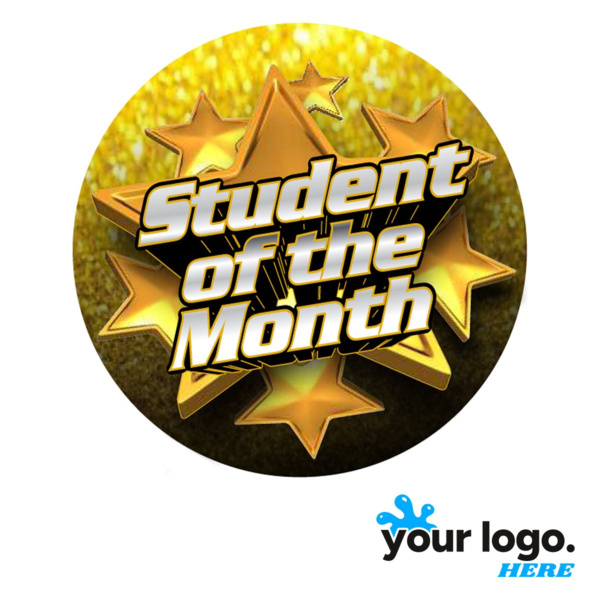 Student Of The Month Full-Color Label Thumbnail