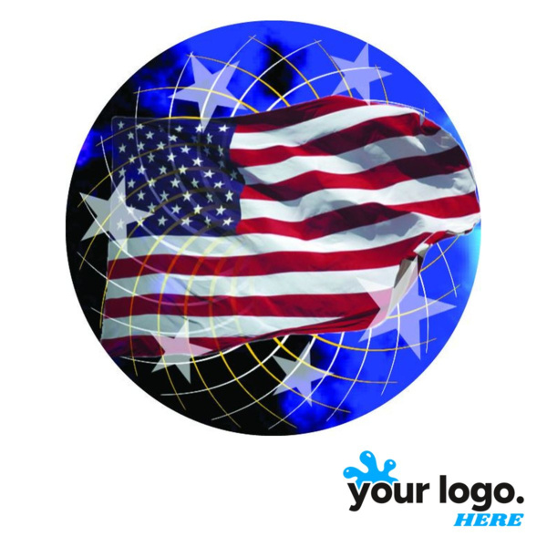 USA Flag Full-Color Label Thumbnail