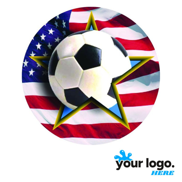 Soccer Full-Color Patriotic Label Thumbnail