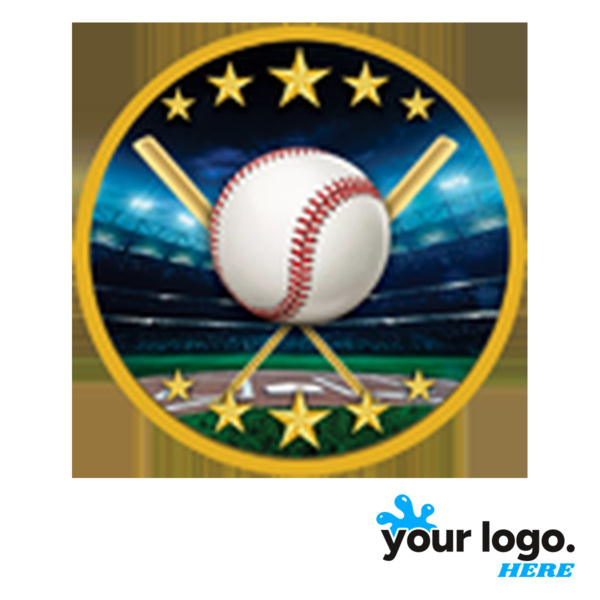Full-Color Colored Baseball Label Thumbnail