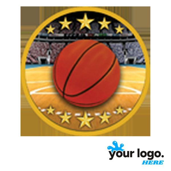 Full-Color Colored Basketball Label Thumbnail