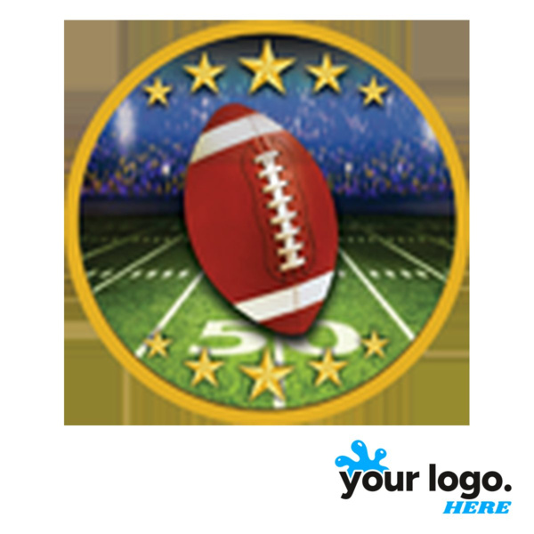 Full-Color Colored Football Label Thumbnail